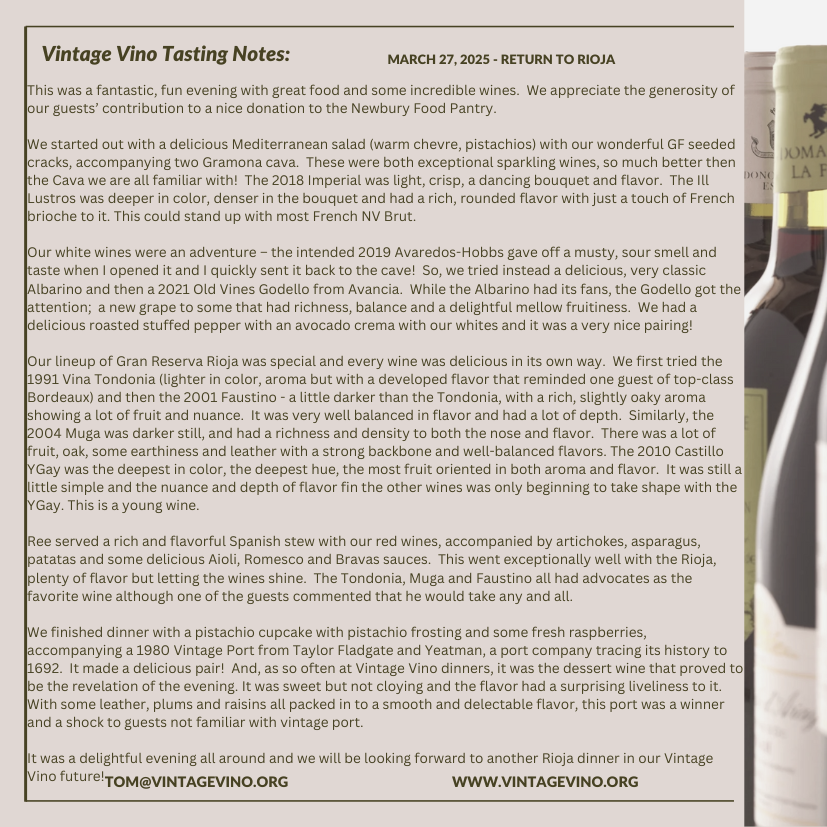 03272025 Rioja Tasting Notes